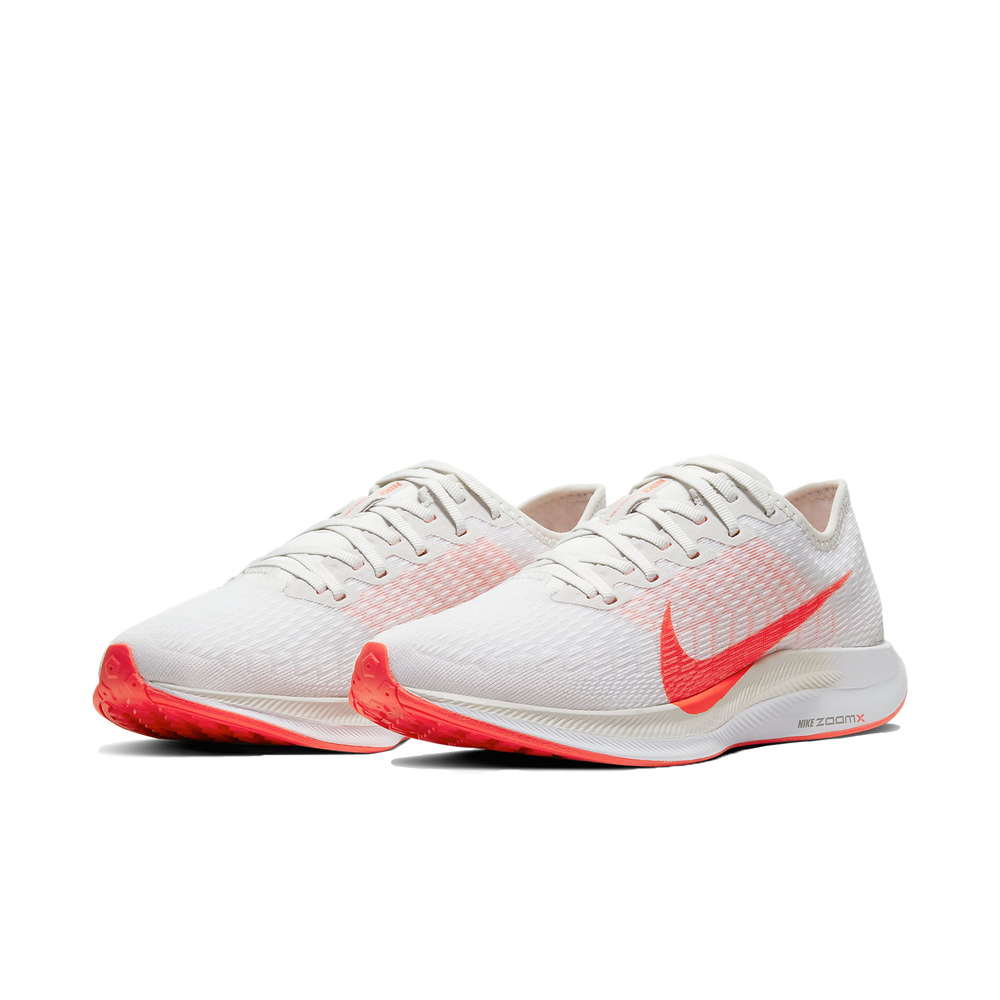 專業慢跑鞋品牌:NIKE型號:AT8242-008品名:Zoom Pegasus Turbo 2配色:白色,紅色