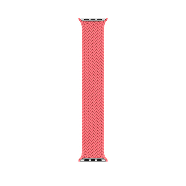 44 公釐粉紅果色編織單圈錶環 - 6 號 Apple Watch 編織單圈錶環