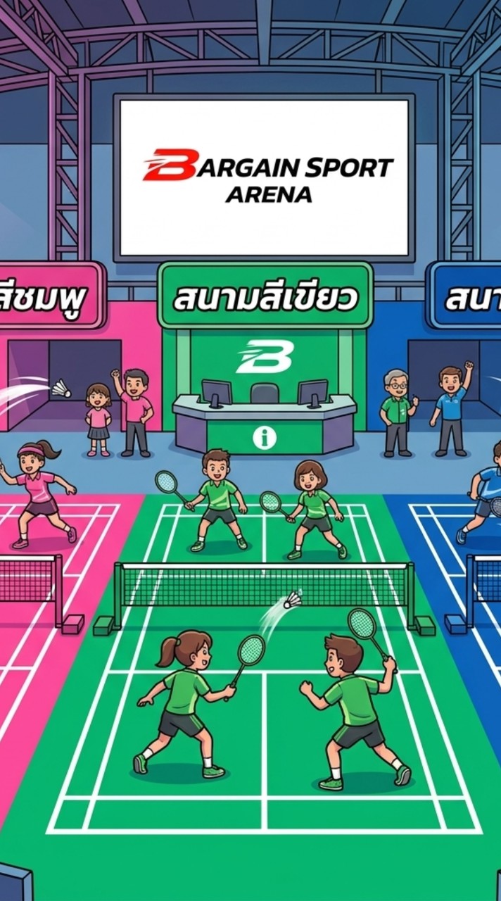 หาเพื่อนตีแบด @Bargain Sport Arena