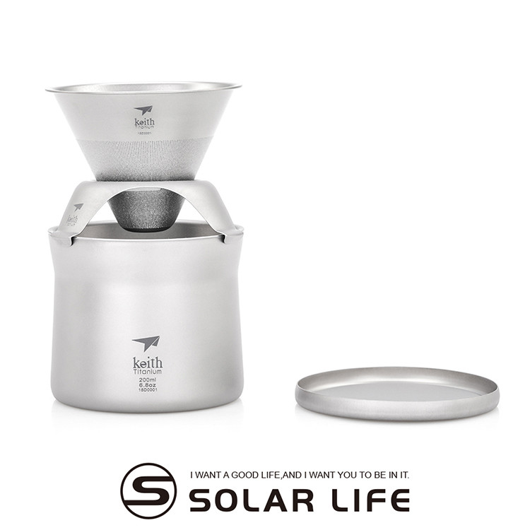 鎧斯Keith Ti3911 鈦mini泡茶咖啡杯套裝