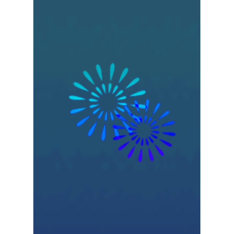 Simple fireworks blue