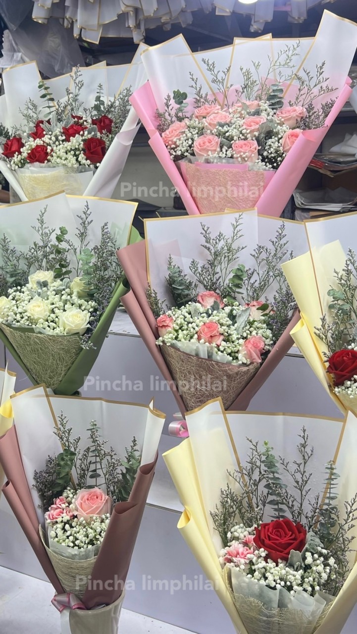 หิ้ว ดอกไม้ ปากคลองตลาดส่งเย็นวันที่ 13💖