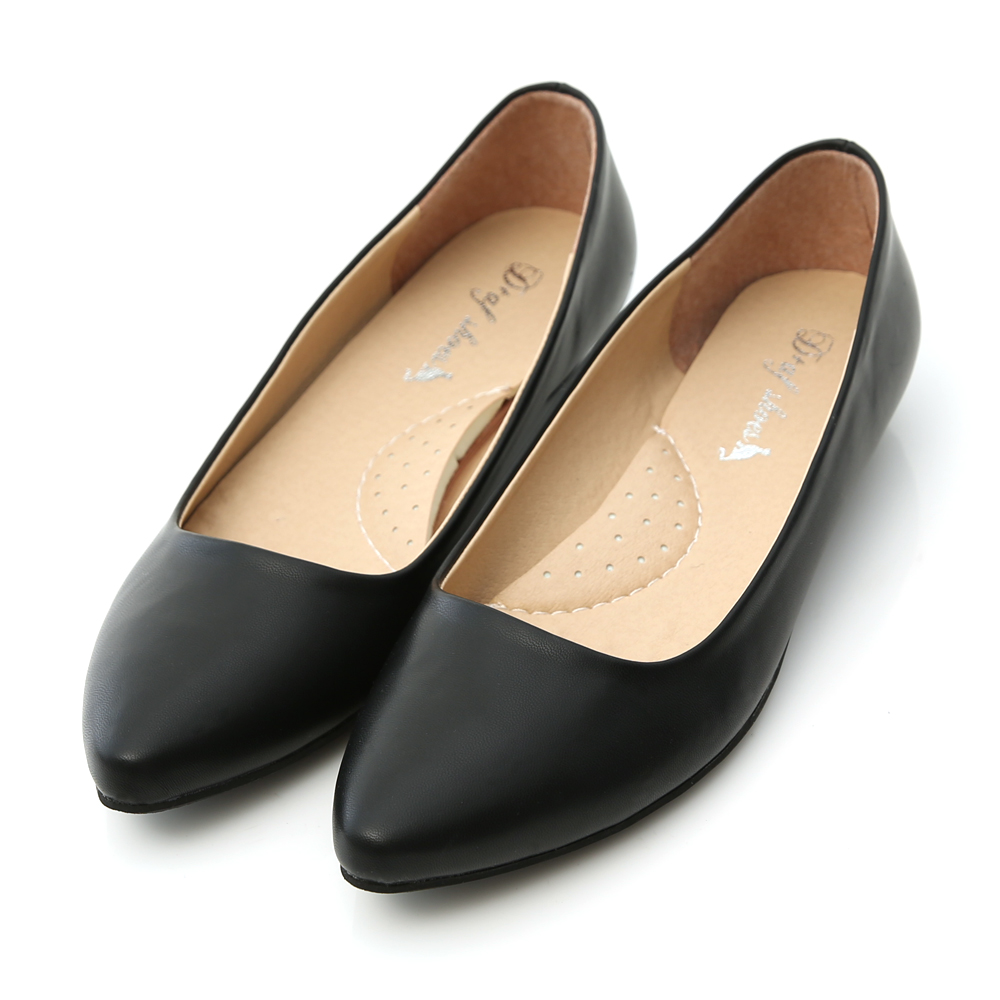 D+AF 通勤必備．MIT素面微尖頭2cm低跟鞋