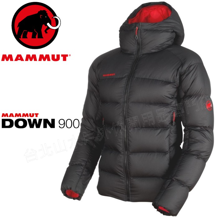 Mammut 長毛象 登山羽絨衣/羽毛衣/雪衣/保暖外套/男款 Meron 1013-00740 00093 黑色 亞版品名：Mammut 長毛象 Meron Hooded Down Jacket f