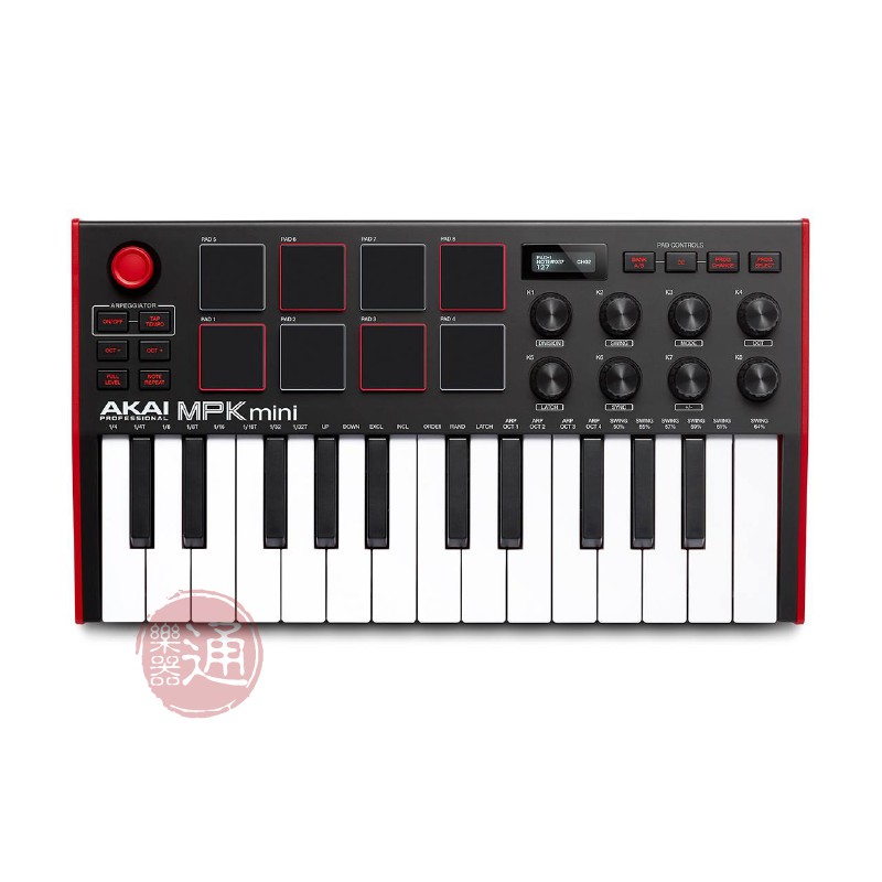 ◆ 25個力度感應迷你鍵、十字參數搖桿、琶音器◆ MIDI參數控制：8個背光Pads、8個360°旋鈕◆ 具OLED顯示螢幕◆ 附MPC Beats正版軟體與廣大Plugin-商品數量不代表實際庫存量