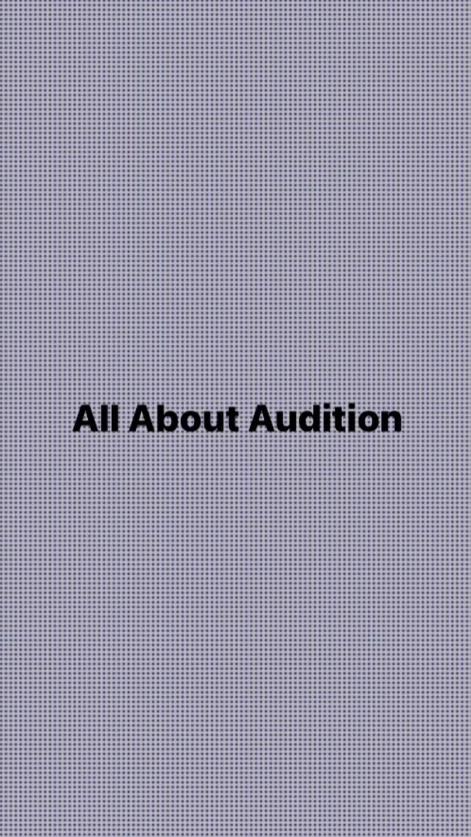 All about auditionのオープンチャット