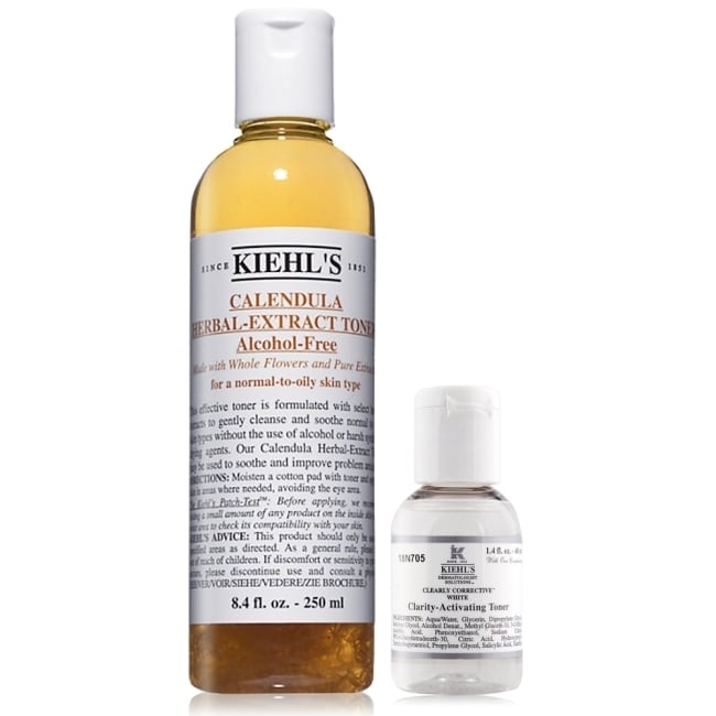 KIEHL’S 契爾氏 金盞花植物精華化妝水(250ml)+激光極淨白機能水(40ML)