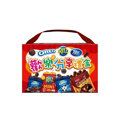 【OREO奧利奧】x可口xRitz歡樂分享禮盒435g (獨立包裝，宅家追劇歡樂連連)