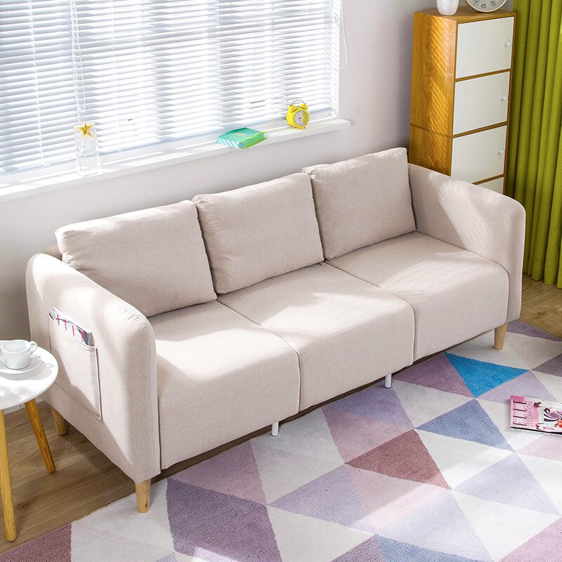 布藝沙發客廳歐式沙發組合家具套裝小戶型懶人沙發簡約現代 【雙12購物節】