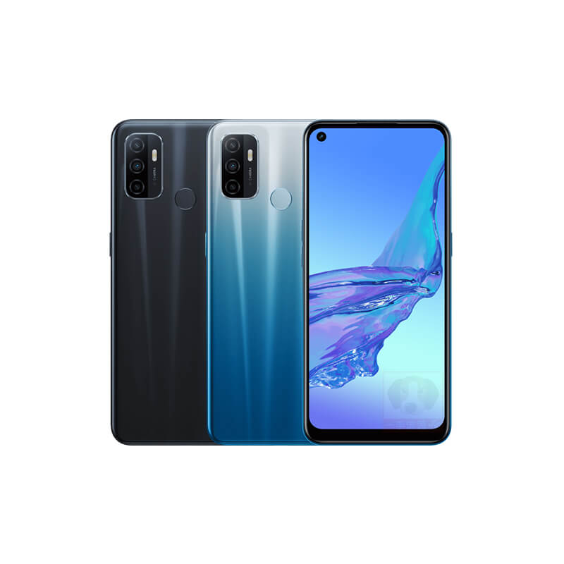 OPPO A53 2020 配置 6.5 吋 20：9 顯示比例 1,600 x 720pixels 解析度 LCD 護眼靈點全螢幕，支援 90Hz 螢幕更新率、120Hz 螢幕觸控採樣率，左上角設有