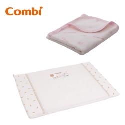 日本Combi 有機棉塑型枕+六層紗多用途四季被