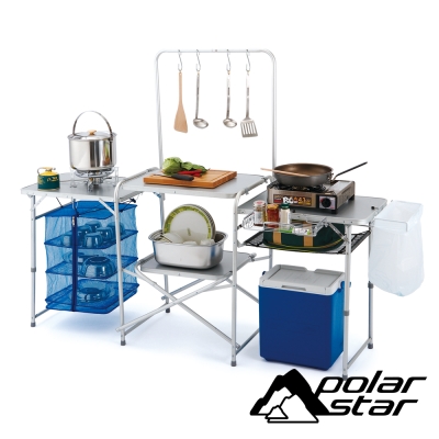 功能多樣，使用方便鋁塑板桌面，堅固．耐熱．防潮鋁合金骨架，質輕堅固