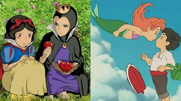 太幽默！繪師將迪士尼角色融入「宮崎駿的動畫世界」，網友笑：飯糰變毒蘋果太狠毒！
