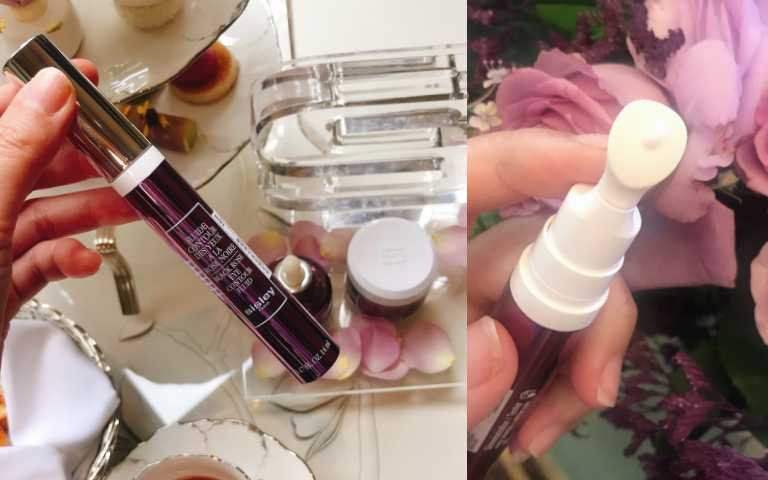 打開後裡面內嵌頂級冷磁石，讓你可以擠出黑玫瑰亮眼水凝精露後，直接加壓按摩，幫助吸收。(圖片/黃筱婷攝影)