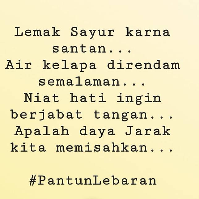 12 Pantun Lucu Idul Fitri Ini Bikin Hari Raya Makin Ceria