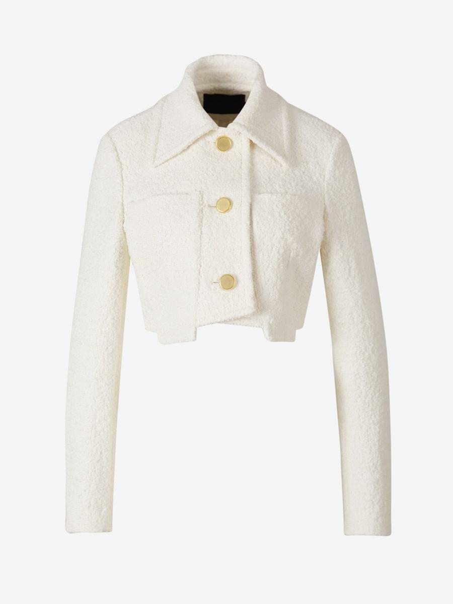 PROENZA SCHOULER CROPPED TWEED JACKET