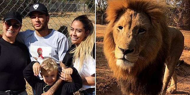 Liburan Menakjubkan Neymar dan Keluarga di Alam Liar Afrika
