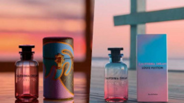 LV路易威登再度推出彩色漸層香水California Dream，讓你一噴上就像人在加州海灘喝酒看夕陽！