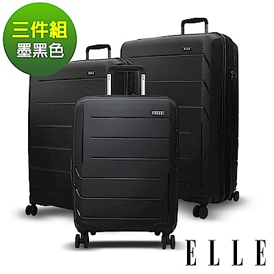 新一代PP材質，整體更輕盈n獨家專利抗污/防潑水/防爆拉鍊n內嵌式TSA國際海關密碼鎖n各尺寸皆有加大空間設計nEL3121020+24+28-02