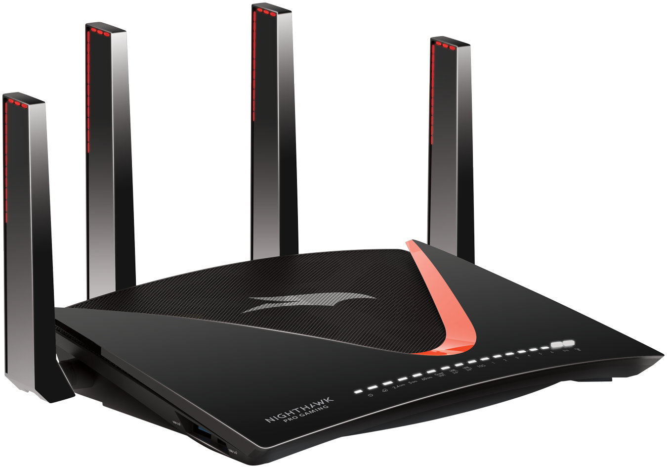 Nighthawk Pro Gaming XR700 為其最新款電競級家用無線路由器，連線部分整合 802.11ad 與 SFP+