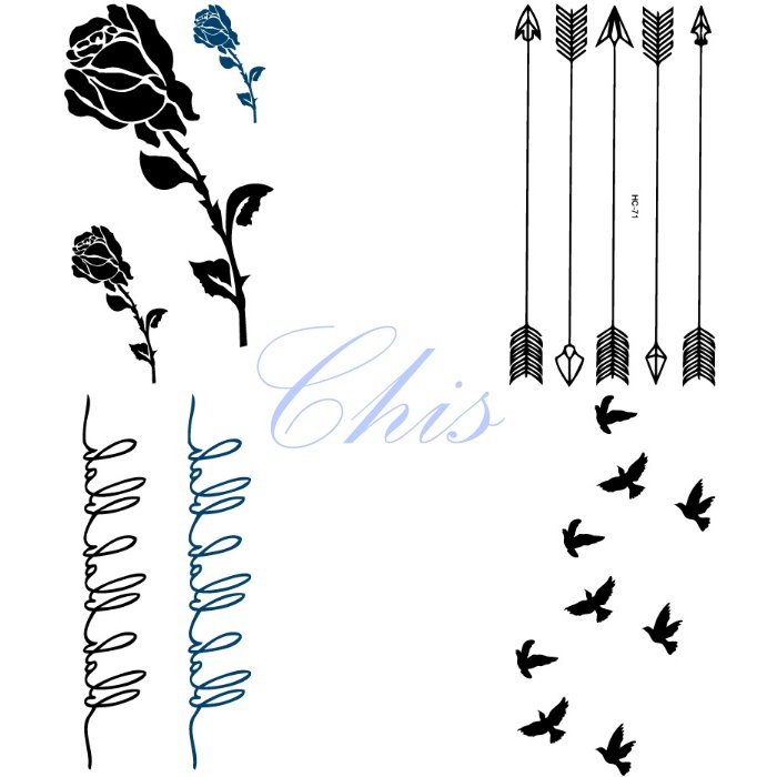 個性刺青貼紙有上百種款式唷!黑白、彩色、燙金系列一應俱全HC、RC、R3系列尺寸為10.5*6公分#點我看更多Chis刺青貼紙、另有燙金款歡迎點大頭貼進入商店看其他商品Chis提供多樣從頭到腳的美麗配