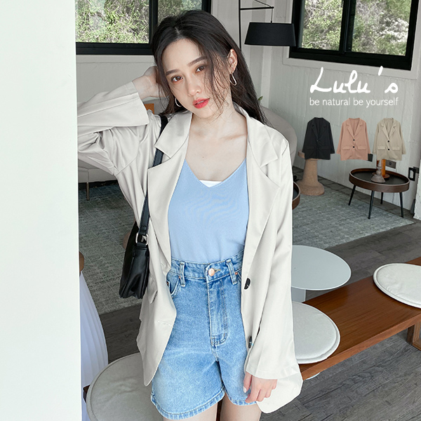 043023♦ 無墊肩/無內裡/後開叉