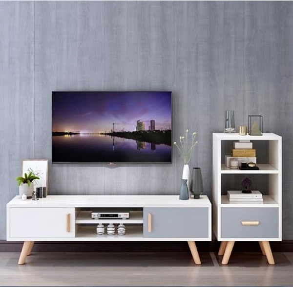 電視櫃 2020新款北歐電視櫃茶幾組合現代簡約小戶型家用客廳臥室簡易地櫃 DF 艾維朵