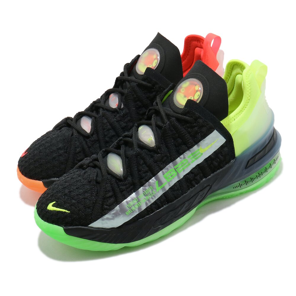 專業籃球鞋品牌:NIKE型號:CW2760-009品名:Lebron XVIII配色:黑色,橘色