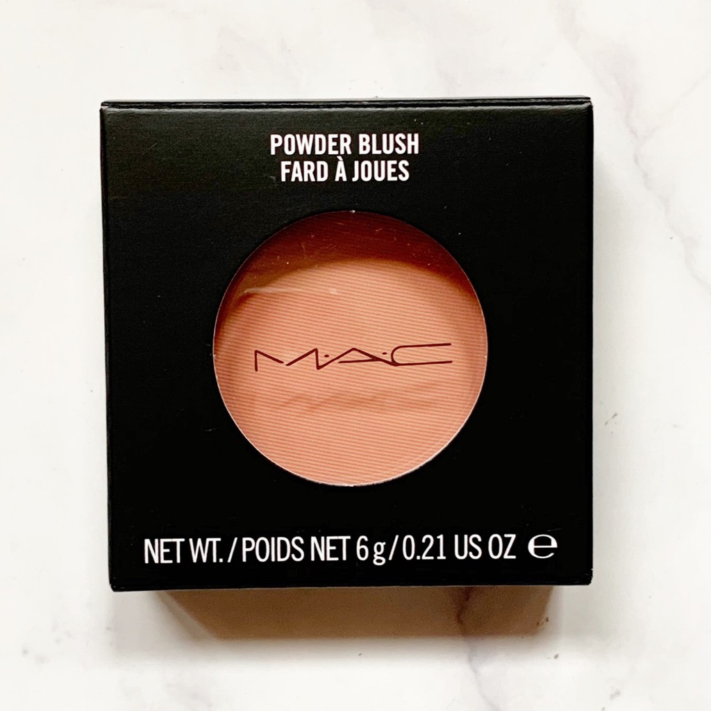 【商品規格】品牌：M.A.C名稱：時尚腮紅 規格/容量：6g保存期限：三年貨源：台灣百貨公司M.A.C專櫃專櫃售價：950元產地(國家)：加拿大 【商品期限】色號Melba：使用期限至2022年03月