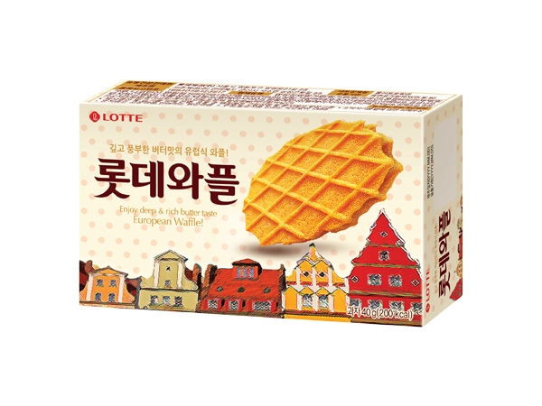 LOTTE 樂天~鬆餅(40g)【D518111】，還有更多的日韓美妝、海外保養品、零食都在小三美日，現在購買立即出貨給您。