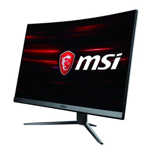 【薄型邊框設計、無縫多螢配置】Optix 曲面電競顯示器，擁有超窄薄型邊框設計，是無縫的多螢顯示器配置的最佳選擇，不論在工作或是遊戲，都能擁有最佳的沉浸體驗。【曲面視角感受】 微星電競螢幕採用1800