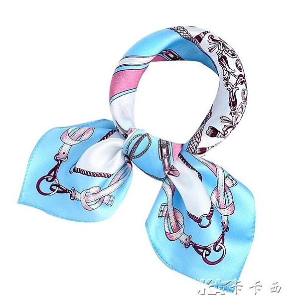 真絲小方巾桑蠶絲圍巾春秋季方巾絲巾女士職業領巾韓國絲綢小絲巾