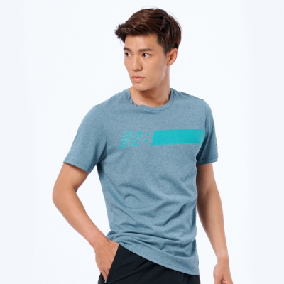 New Balance NB Dry 短袖上衣 AMT93083OBE 男性 灰色