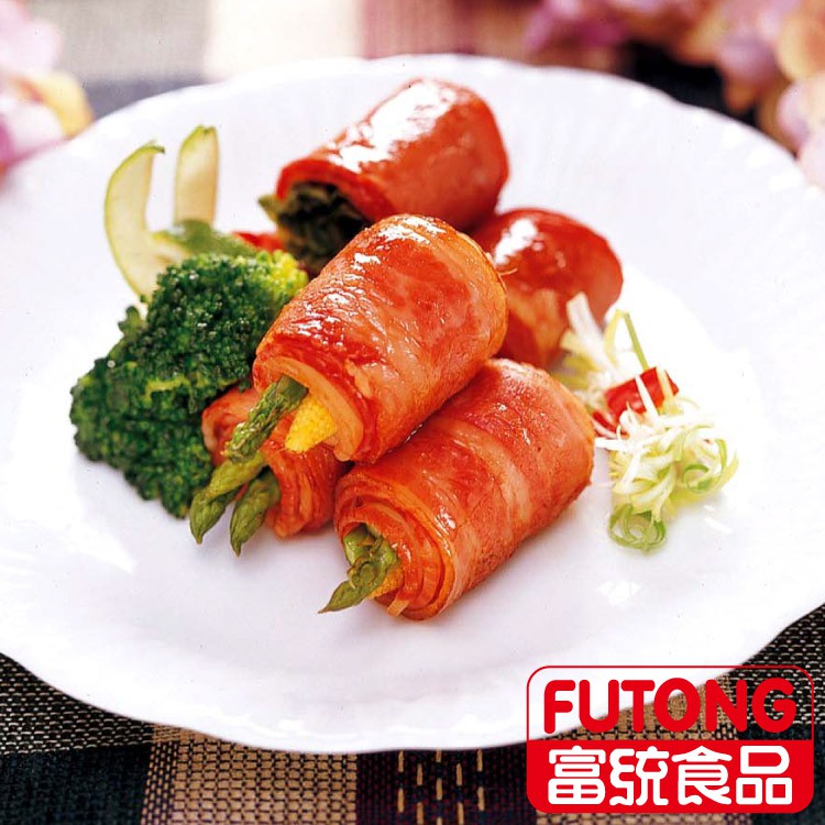 ••••••••• 商品簡介 ••••••••••脂肪與瘦肉的完美組合，嚴選五花肉調味製成 適合搭配其他食材做豐富的餐點變化 是西式餐點中不可或缺的食材••••••••• 商品資訊 •••••••••