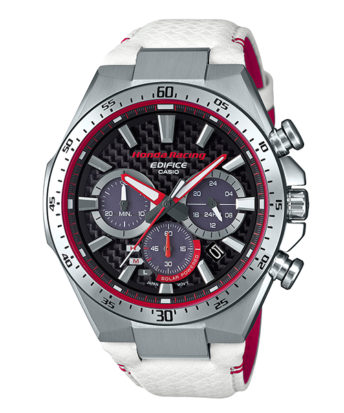 CASIO 卡西歐 EQS-800HR-1ADR EDIFICE Honda Racing限量聯名腕錶 紅 白 47.5mm