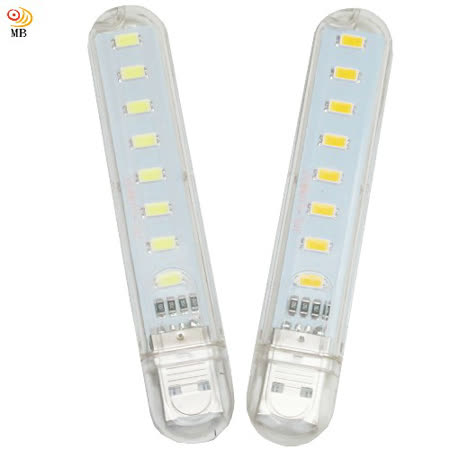 ■內建8顆超亮度SMD LED燈泡。 ■暖光(黃光)、白光兩種色溫可供選擇。 ■無開關設計，直插直接點亮。 ■PC高透度外殼，透光率好。 ■一次超值2入(2個)。