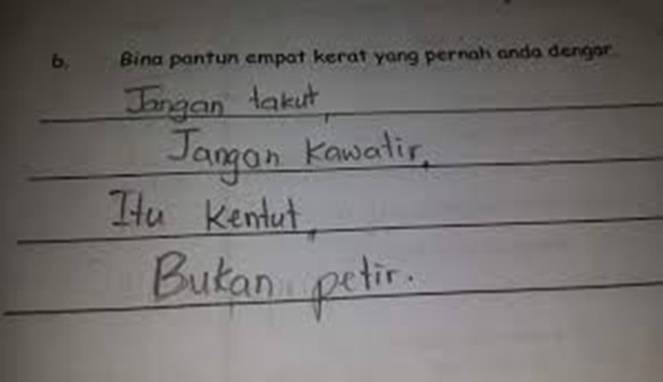 Pantun anak-anak yang lucu