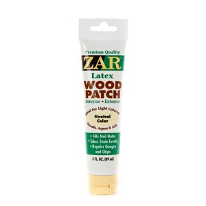 容量單位: 3 oz盎司 (約為89毫升) 共四色，共有中性/紅橡木/金橡樹/深木色 可選 乳膠修補複合物，含有經過處理的粉末木材 可填補有釘孔、裂縫、鑿孔、碎片等的各類木頭。 本修補劑收縮較少，可被