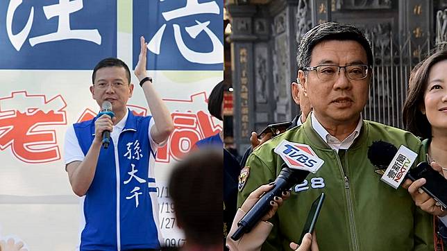 合成圖／(左)翻攝自孫大千臉書、(右)TVBS資料畫面