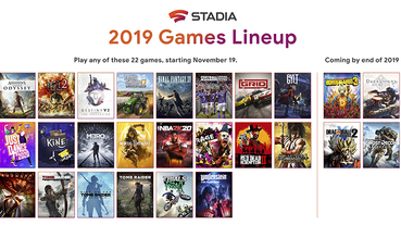 Google Stadia 遊戲價格公布 ，再添遊戲陣容至共 22 款（NBA2K 與 FFXV 入列！）