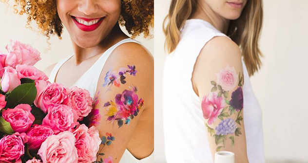 植物系刺青貼紙