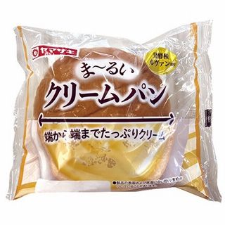 ヤマザキ ま~るいクリームパン 1個