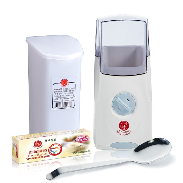 【普羅拜爾×普羅家族】優格DIY組-優格機組(優格機x1+普羅優菌x1+塑膠內罐x1+專用湯匙x1)【低溫宅配】