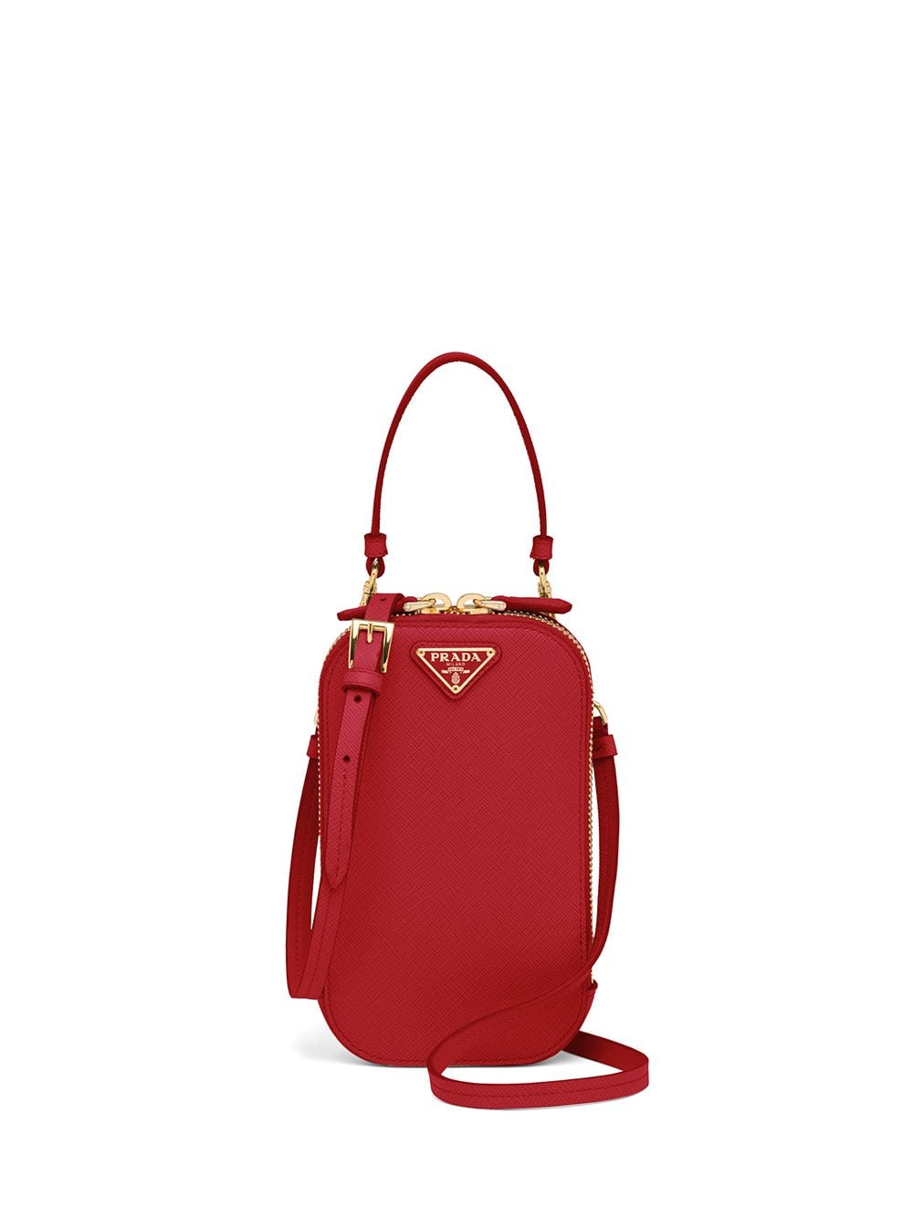Prada - mini logo bag - women - Calf Leather/Metal - OS - Red