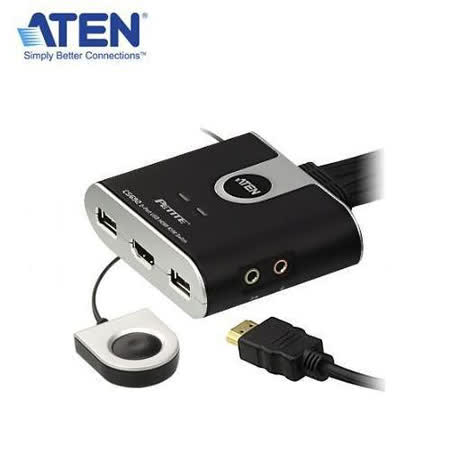 ATEN CS692 2埠USB Switch DVI多電腦切換器/可同步共享喇叭、麥克風