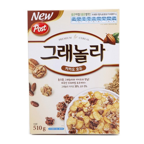 [韓國直送][POST] Granola 可可核桃麥片 510g