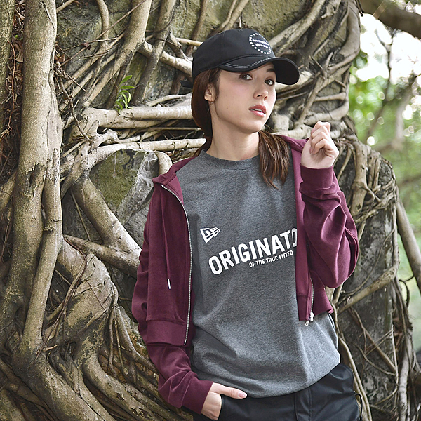NEW ERA Warm up 短Tee 灰