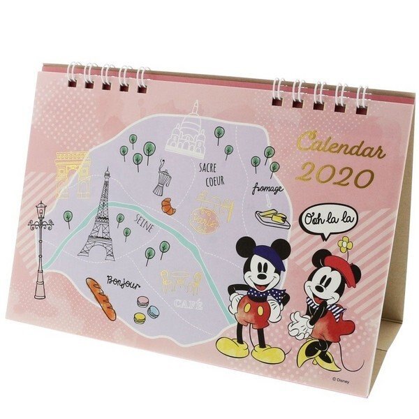 大賀屋 日本製 米奇 米妮 2020 桌曆 萬年曆 年曆 月曆 日曆 行事曆 記事 迪士尼 正版 L00011511。人氣店家大賀屋的迪士尼、米奇 Mickey Mouse有最棒的商品。快到日本NO.