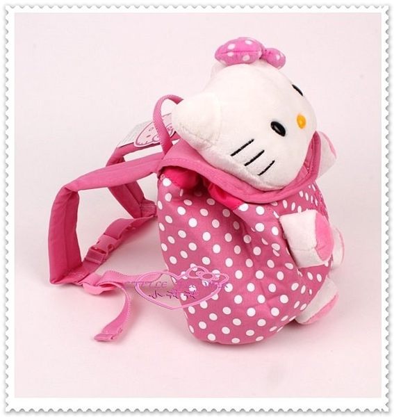 小花花日本精品♥Hello Kitty 走失包 兒童防走失包娃娃頭偶後背包/10007600