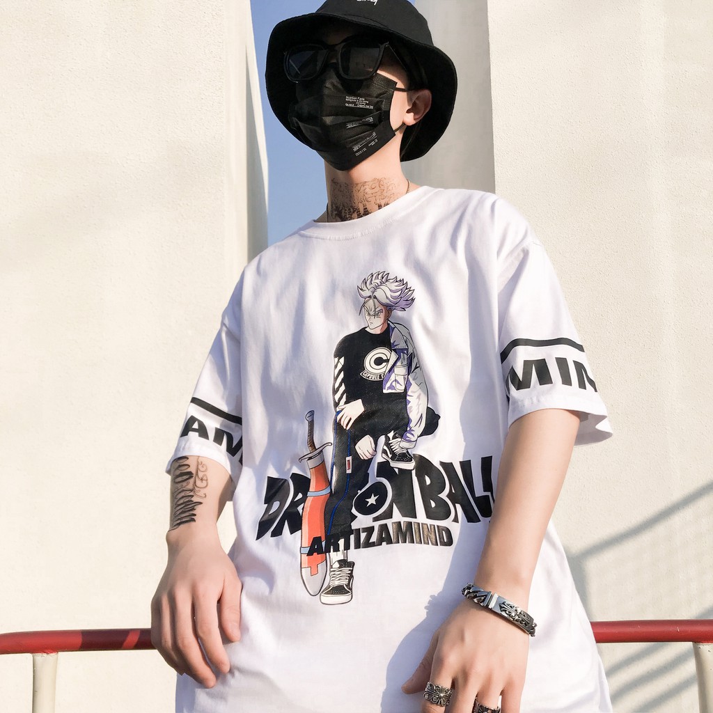 【K-2】DRAGON BALL 潮流 特南克斯 BOX LOGO 翻玩 七龍珠 熱血 15 寬鬆 短T 男女不拘 陷阱